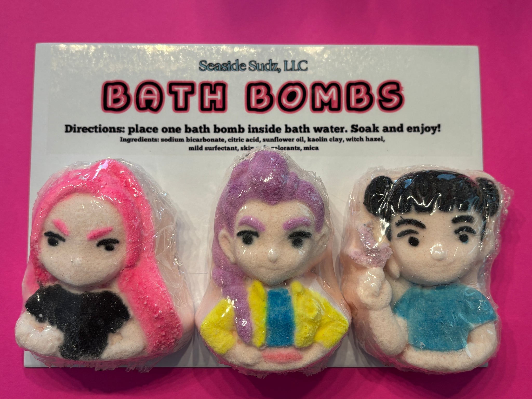 K-Pop Stars Bath Bomb Set – Seaside Sudz, LLC